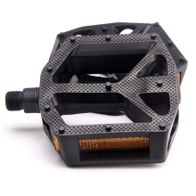 Bicycle Pedals with 9/16 Inch Boron Steel Spindle with Reflector Bike Pedal Gineyea M-901 Carbon Fiber Black Color