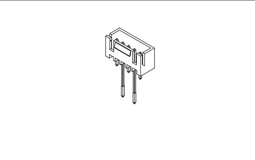 Pitch de 2,50 mm 180 ° oblea en la cinta radial para el conector