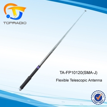 TOPRADIO Flexible Whip Antenna Telescopic Antenna 130.8CM SMA-J Connector SMA Male