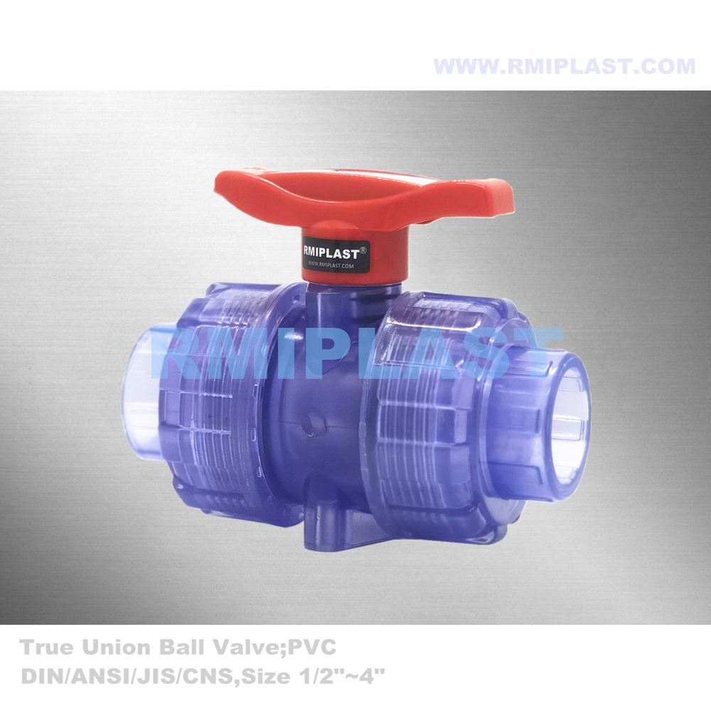 شفافة PVC Ball Valve ANSI DIN PN16