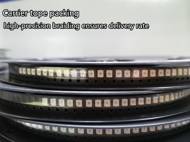 5050 Lampu Lampu Kuning 0.2W 5050 Kuning 1600-2000LM SMD LED Chip