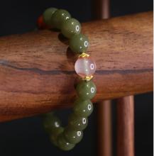 Premium Hetian Jade Color Accent Bracelet
