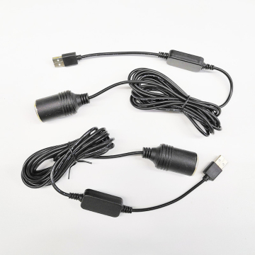 12V Car Cigarette Lighter Socket Power Cord Converter Adapter Cable