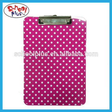 dot design clipboard custom printed clipboard A4 waterproof of clipboard