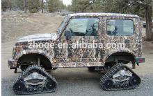 Mitsubishi Pajero SUV rubber track conversion system