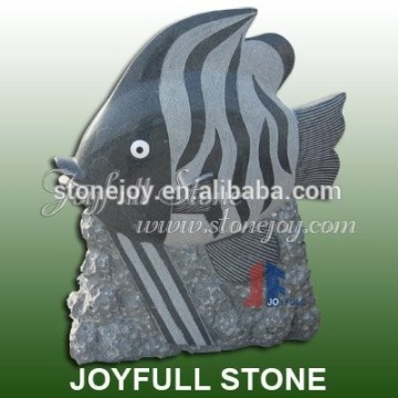 Natural Fish Fossil Stone, Stone fish sculpture