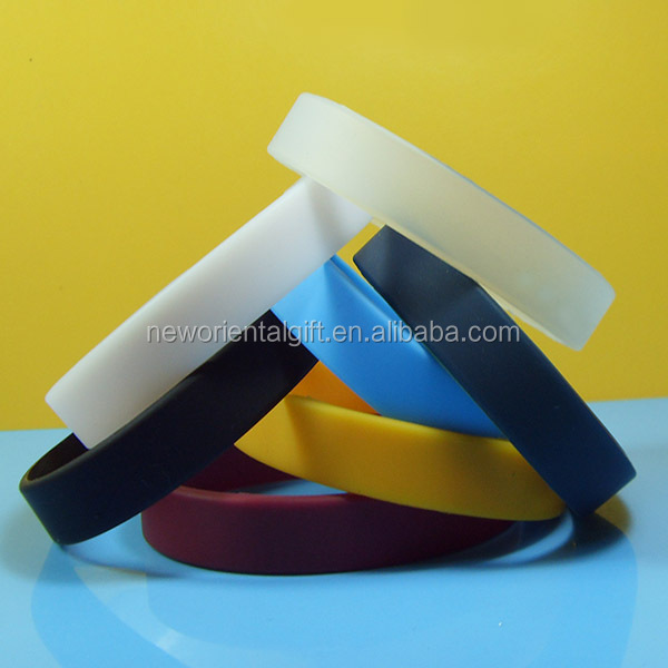 Mix solid colors wristbands , custom colors blank bracelet