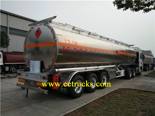 Aluminium alloy 40 CBM Petroli Tanker Semi Trailers