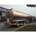 Aluminium Alloy 40 CBM Gasoline Tanker نصف مقطورة