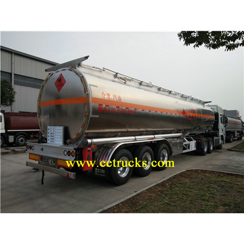 Aluminum Alloy 40 CBM Gasoline Tanker Semi Trailers