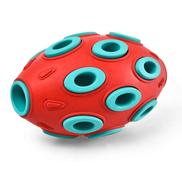 Non-toxic Rubber Dog Ball Toy Interactive Hollow Rubber