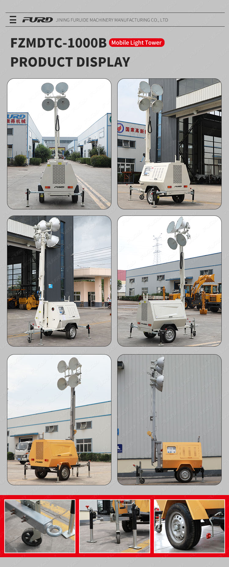 9m LED light tower