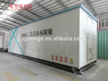 Telecommunication shelter with solar power system