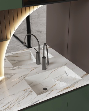 Laundry Machine Storage Cabinet with Water-Resistant Design