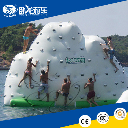 Top Quality Durable Inflatable Floating Slide, Water Iceberg slide, Climbing Toys