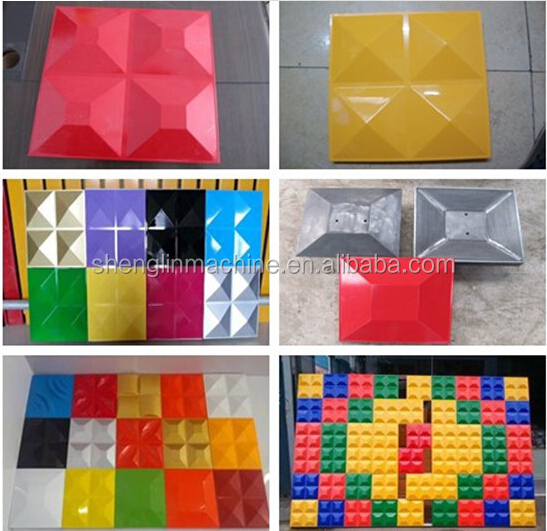 Fully Automatic Hydraulic  3d  Advertising  Wall  Panel Tiles Making  Machine