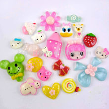 mixed colorful resin flatback flower