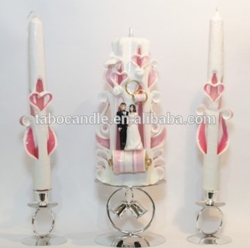 handmade carved Anniversary Candles