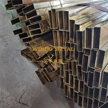Brass rectangular tubes for solar panel mounting frames