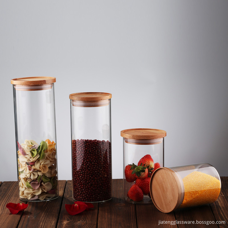 Tall Glass Jar