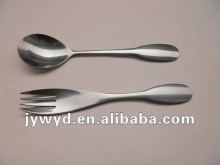 stainless steel spoon and fork set