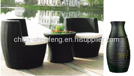 Patio Stackable Rattan Furniture Sets 