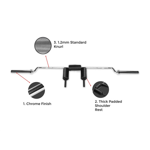 Safety Squat Bar Olympic Barbell Strongman Chrome Bar