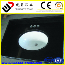 pure balck Jet Black Granite Vanity Tops, table tops, customized dimensions