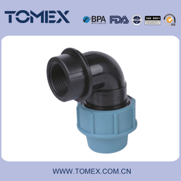 irrigation fittings reducing elbow 90 pp compression fittings