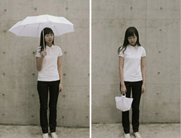 Carry bag umbrella with overlock/Folding umbrella