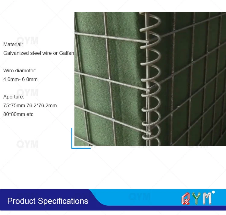 Welded Gabion Box Mil7 Defensive Hesco Barrier Price