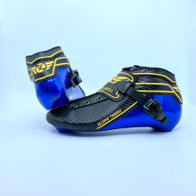 Professional Blue Carbon Fiber Inline Skate Boot for Racing
