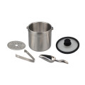 Stainless steel Ice Bucket Set with Tong, Strainer