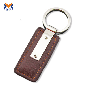 Genuine leather keychain fob idea