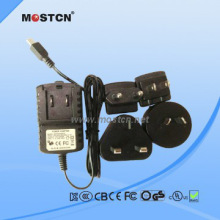 Portable interchangeable plug charger adapter