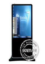 55" Touch Screen Kiosk , Free Standing Monitor With Ir Screen