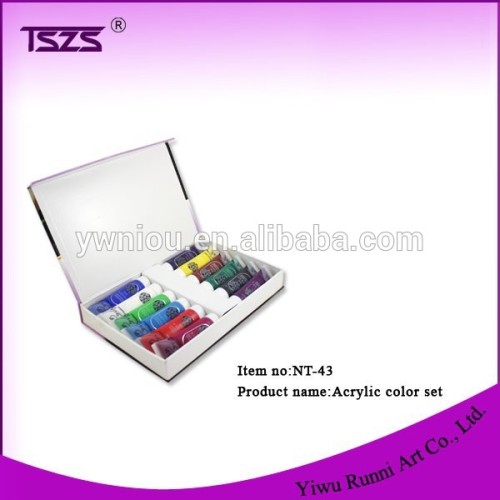 12 Colors Painting Pigment Design Tube Acrylic Color Set