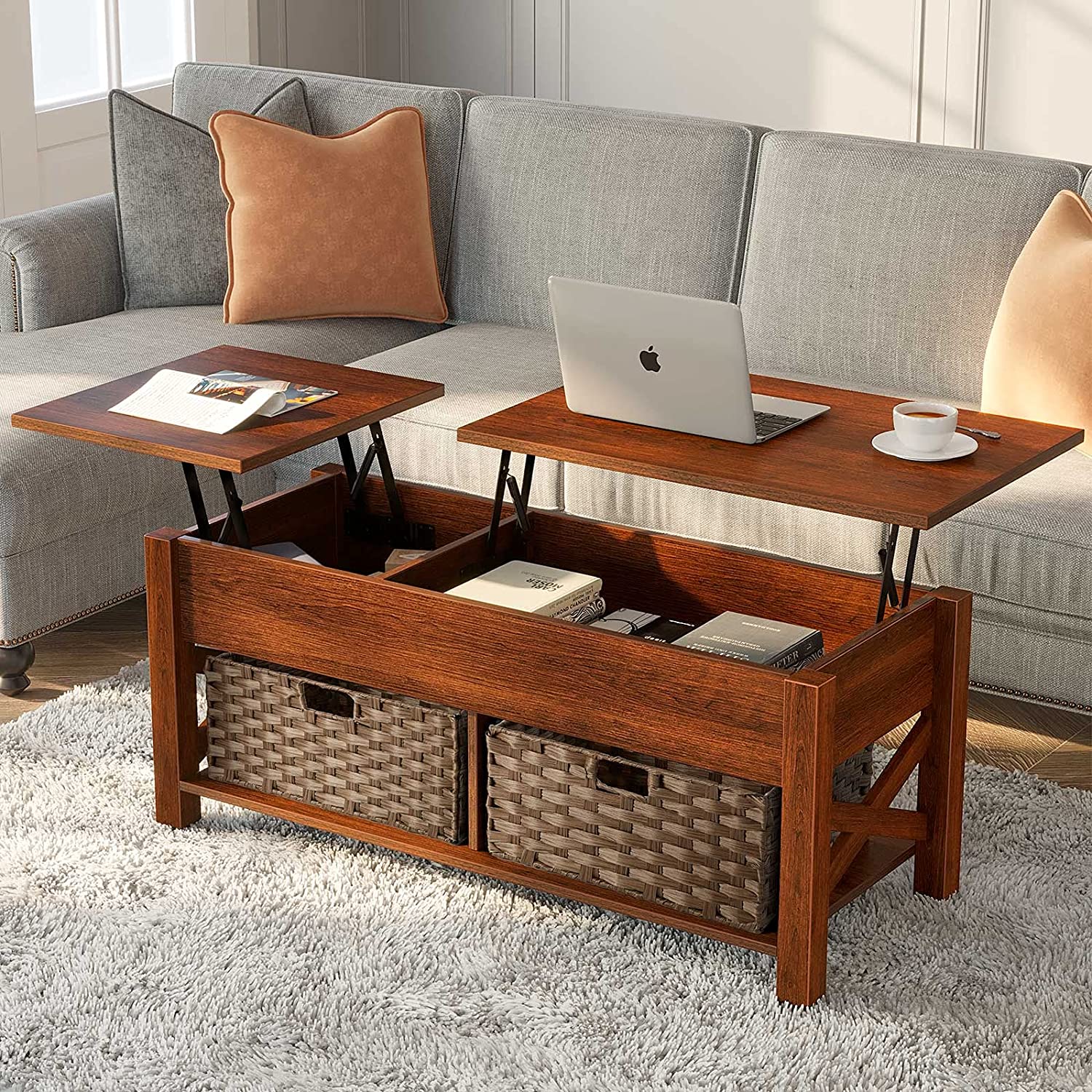 Lift Top Coffee Table with Storage 