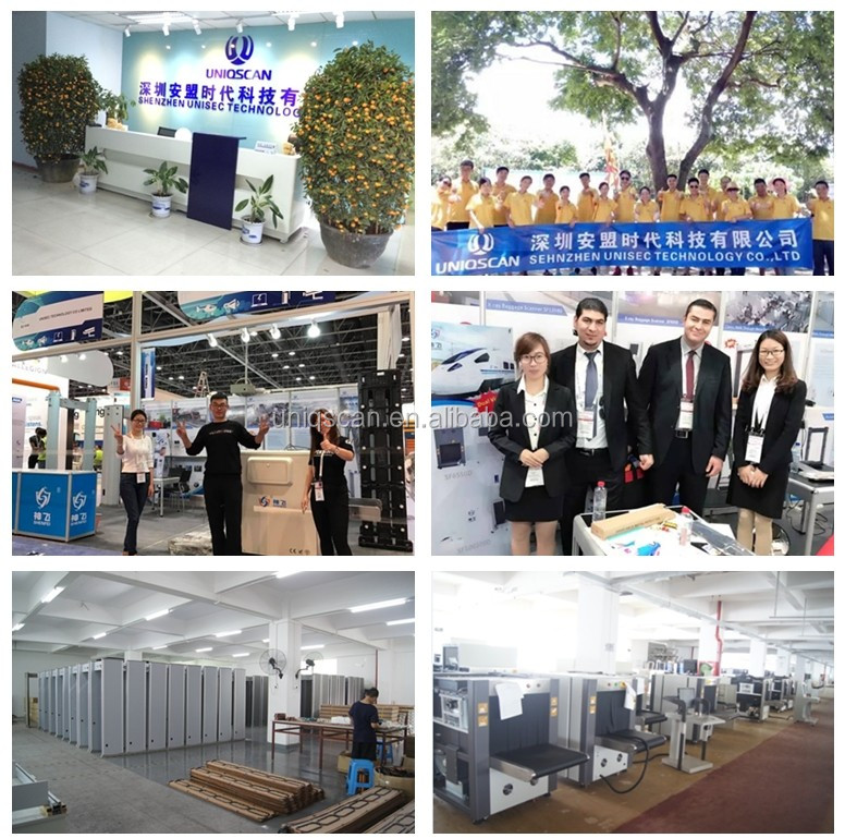 Uniqscan X ray baggage scanner SF6550 security inspection system for Airport