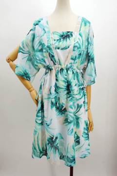 new women half sleeve square neck print dress