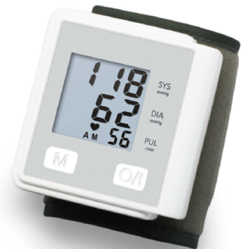 Electric wrist blood pressure monitor for pharmacy