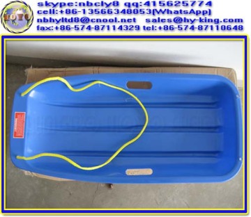 Blue plastic sled / sledge plastic / sledge snow for kids