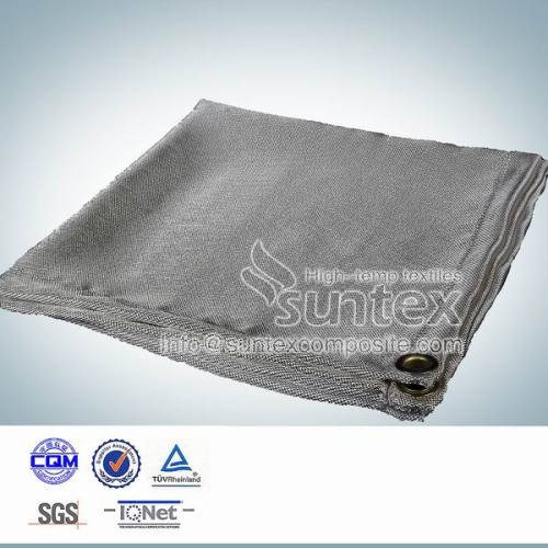 teflon coated fabric fire retardant insulation blanket