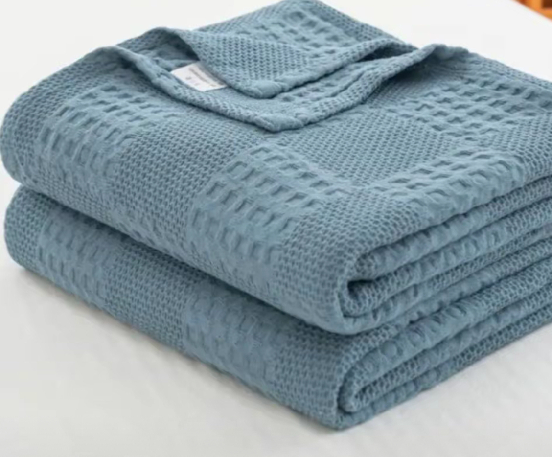 % 100 Pamuk Waffle'ın Bebek Battaniyesi 7 100% Cotton Waffle's Baby Blanket 7