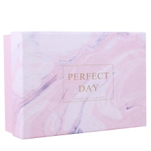 กล่องหินอ่อนสีชมพูสวยงามสำหรับของขวัญ