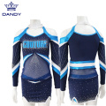 Top e saia compridos em azul marinho cheer