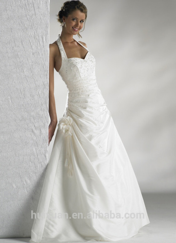 lace halter neck beach wedding dresses