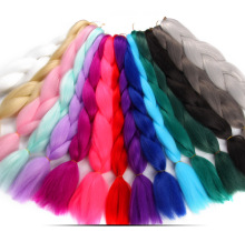 AliLeader Wholesale Price 24" Jumbo Hair Braid 100g/pcs Synthetic Hair Jumbo Braid