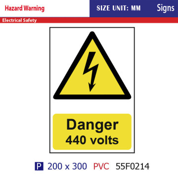 Best selling Danger 440 volts Signs High quality and inexpensive electrical safety signs