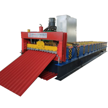 Corrugated metal roof tile roll forming machine
